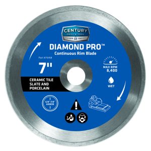Century Drill & Tool Diamond Pro 7 in. D X 7/8 in. Steel Continuous Rim Diamond Saw Blade 1 pc