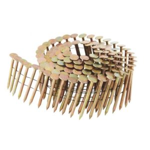 Bostitch 3/4 in. 14 Ga. Angled Coil Galvanized Roofing Nails 15 deg 7,200 pk