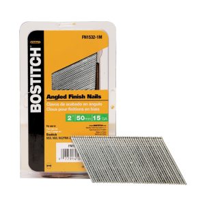 Bostitch 2 in. 15 Ga. Angled Strip Coated Finish Nails 1,000 pk