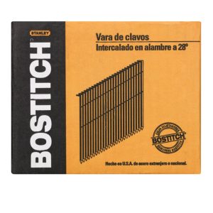 Bostitch 3-1/4 in. Angled Strip Galvanized Framing Nails 28 deg 2000 pk