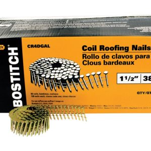 Bostitch 1-1/2 in. Galvanized Roofing Nails 15 deg 7200 pk
