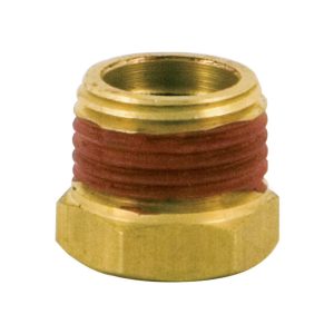Bostitch Brass Hex Reducer Bushing 3/8 and 1/4 in. Male/Female 1 pc