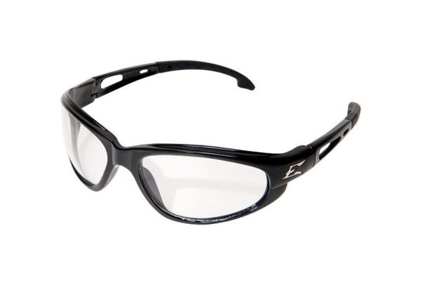 Edge Eyewear Dakura Safety Glasses Clear Lens Black Frame 1 pc