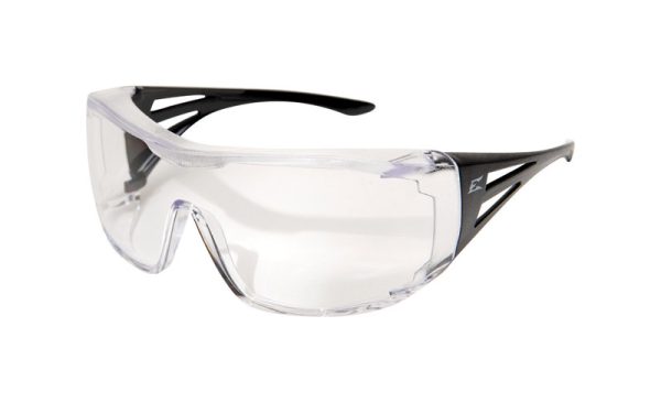 Edge Eyewear Ossa Safety Glasses Clear Lens Black Frame 1 pk