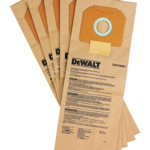 DEWALT 8.5 in. L X 3.5 in. W Vacuum Bag 5 pc