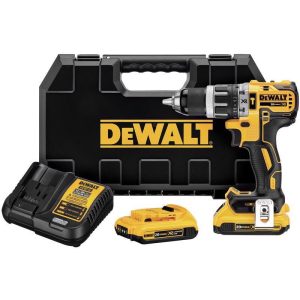 DEWALT 20V MAX XR 20 V 1/2 in. Brushless Cordless Compact Hammer Drill Kit (Battery & Charger)