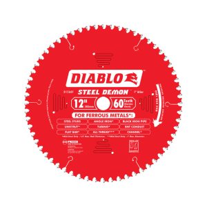 Diablo Steel Demon 12 in. D X 1 in. Cermet Carbide Saw Blade 60 teeth 1 pk