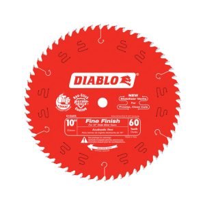 Diablo 10 in. D X 5/8 in. Fine Finish TiCo Hi-Density Carbide Saw Blade 60 teeth 1 pk