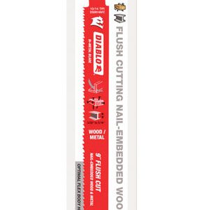 Diablo 9 in. Bi-Metal Reciprocating Saw Blade 10/14 TPI 5 pk