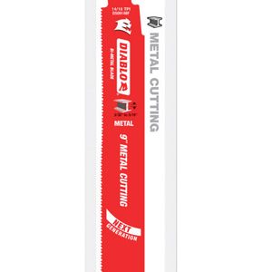 Diablo 9 in. Bi-Metal Dual Tooth Reciprocating Saw Blade 14/18 TPI 5 pk