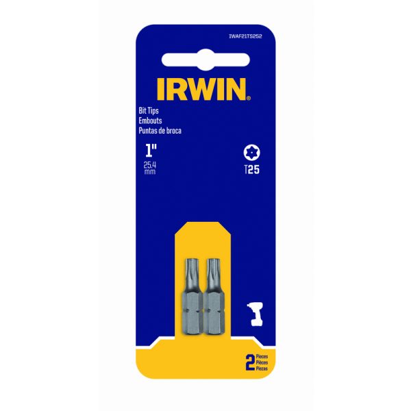 Irwin Torx T25 X 1 in. L Insert Bit S2 Tool Steel 2 pc