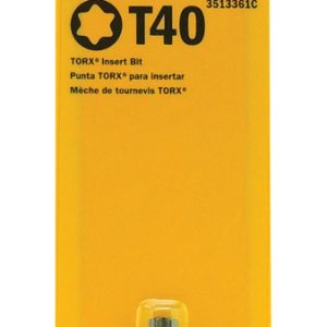 Irwin Torx T40 X 1 in. L Insert Bit S2 Tool Steel 1 pc