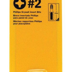 Irwin Phillips #2 X 1 in. L Drywall Insert Bit S2 Tool Steel 2 pc