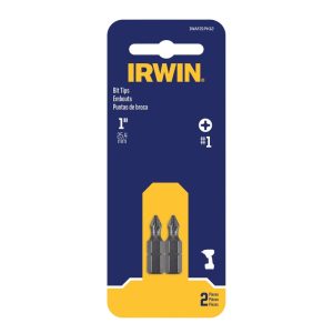 Irwin Phillips #1 X 1 in. L Screwdriver Bit S2 Tool Steel 2 pc