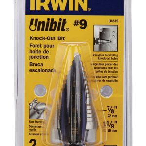 Irwin Unibit #9 X 6 in. L High Speed Steel Step Drill Bit 1 pc