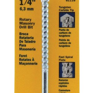 Irwin 1/4 in. X 4 in. L Carbide Tipped Rotary Drill Bit 1 pc