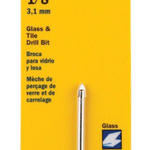 Irwin 1/8 in. X 2.25 in. L Carbide Tipped Glass And Tile Drill Bit 1 pc