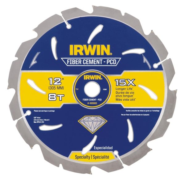 Irwin Marathon 12 in. D X 5/8 in. Steel Circular Saw Blade 8 teeth 1 pk