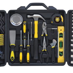 Steel Grip 1-1/4 in. X 1/4, 3/8 and 1/2 in. drive Metric and SAE 6 Point Socket and Tool Set 120 pc