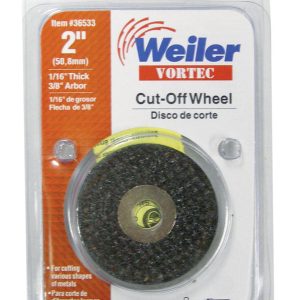 Weiler Vortec 2 in. D X 3/8 in. Aluminum Oxide Cut-Off Wheel 1 pc