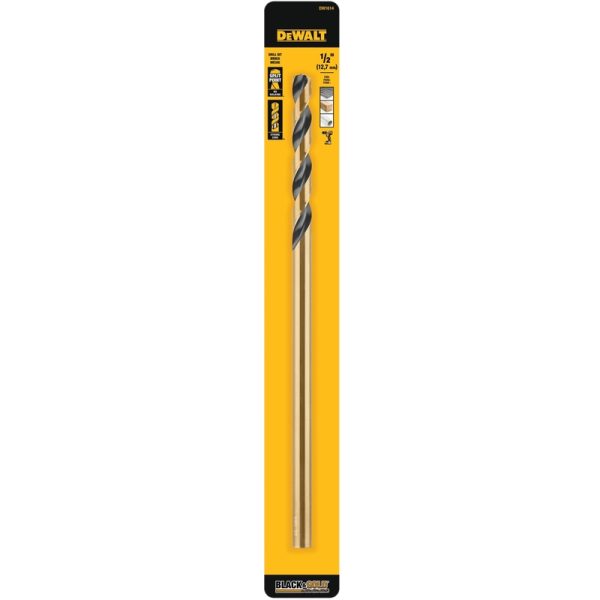 DeWalt 1/2 in. X 12 in. L High Speed Steel Split Point Twist Drill Bit 1 pc