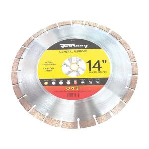 Forney 14 in. D X 1 in. General Purpose Diamond Segmented Rim Circular Saw Blade 24 teeth