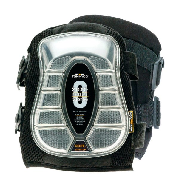 Tommyco GELite 6 in. L X 3.5 in. W Gel Knee Pads Black