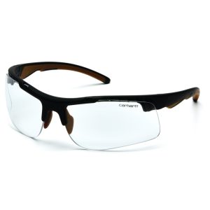 Carhartt Rockwood Anti-Fog Rockwood Safety Glasses Clear Lens Black Frame 1 pc