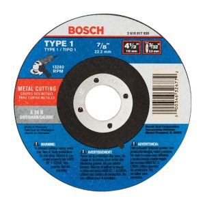 Bosch 4-1/2 in. D X 7/8 in. Aluminum Oxide Abrasive Cut-Off Wheel 1 pc