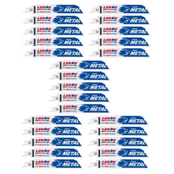 LENOX METALWOLF 6 in. Bi-Metal WAVE EDGE Reciprocating Saw Blade 14 TPI 25 pk
