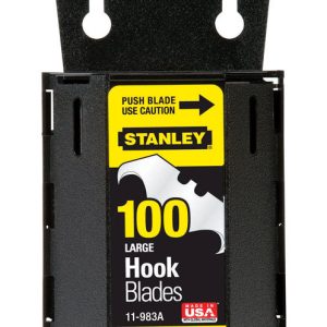 Stanley Steel Hook Blade Dispenser with Blades 1.875 in. L 100 pc