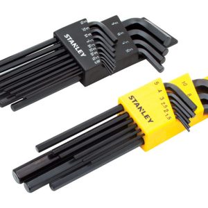 Stanley Multi-Size Metric and SAE Long Arm Hex Key Set 22 pc