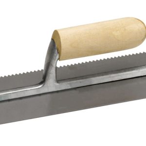 Marshalltown 4-1/2 in. W X 11 in. L Steel Notched Trowel