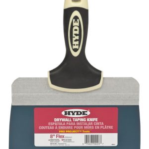 Hyde Pro Project Blue Steel Taping Knife 8 in. W X 10.3 in. L