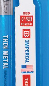 Imperial Blades 6 in. Bi-Metal Reciprocating Saw Blade 24 TPI 5 pk