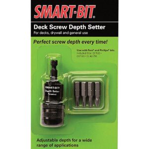 Starborn Smart-Bit Stainless Steel Screw Depth Setter Kit 6 pc