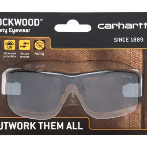 Carhartt Rockwood Anti-Fog Safety Glasses Gray Lens Black Frame 1 pc