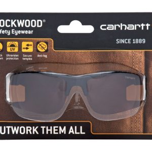 Carhartt Rockwood Anti-Fog Safety Glasses Sandstone Bronze Lens Black Frame 1 pc