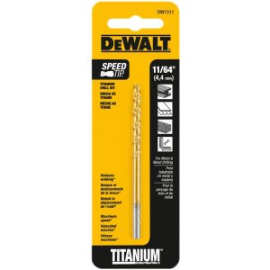 DeWalt 11/64 in. X 3.25 in. L High Speed Steel Split Point Drill Bit 1 pc