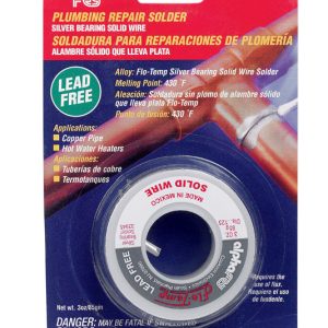 Alpha Fry 3 oz Lead-Free Plumbing Solder 0.125 in. D Silver-Bearing Alloy 1 pc