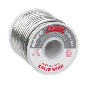 Alpha Fry 16 oz Lead-Free Solid Wire Solder 0.125 in. D Silver-Bearing Alloy 1 pc