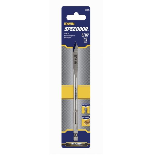 Irwin Speedbor 5/16 in. X 6 in. L Carbon Steel Wood Boring Bit 1 pc