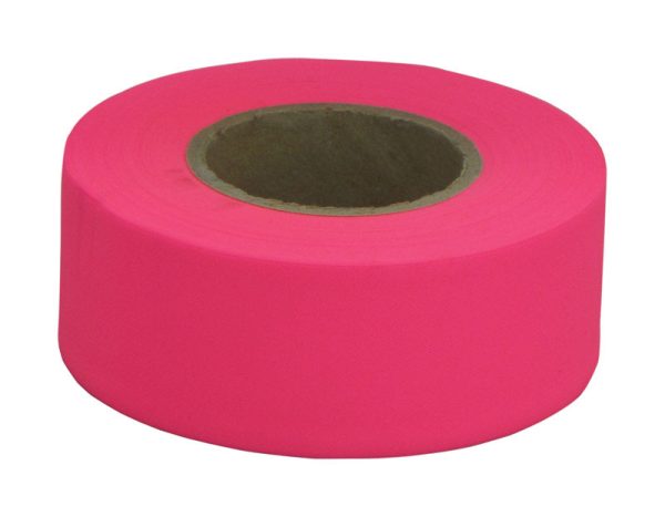 C.H. Hanson 150 ft. L X 1.2 in. W Polyvinyl Flagging Tape Fluorescent Pink