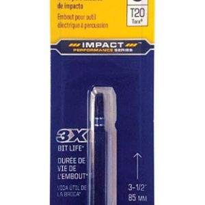 Irwin Impact Performance Series Torx T20 X 3-1/2 in. L Power Bit S2 Tool Steel 1 pc