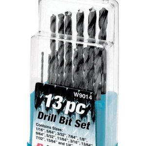 Performance Tool High Speed Steel Drill Bit Set 13 pc