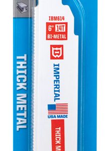 Imperial Blades 6 in. Bi-Metal Reciprocating Saw Blade 14 TPI 5 pk
