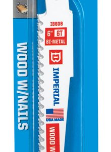 Imperial Blades 6 in. Bi-Metal Reciprocating Saw Blade 6 TPI 5 pk
