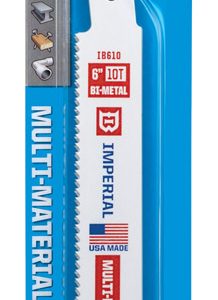 Imperial Blades 6 in. Bi-Metal Reciprocating Saw Blade 10 TPI 5 pk