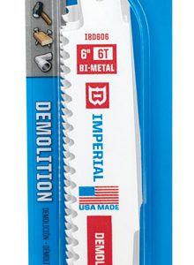 Imperial Blades Demo-X 6 in. Bi-Metal Demolition Reciprocating Saw Blade 6 TPI 5 pk