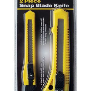 Steel Grip 5-1/2 in. Retractable Snap Blade Knife Set Yellow 2 pk